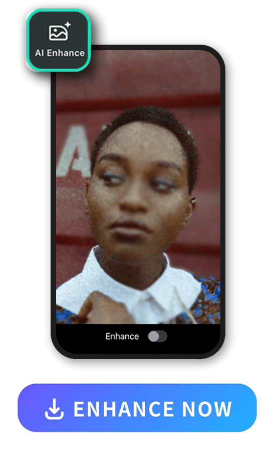 a black woman photo being enhanced with PhotoDIrector and with the UI